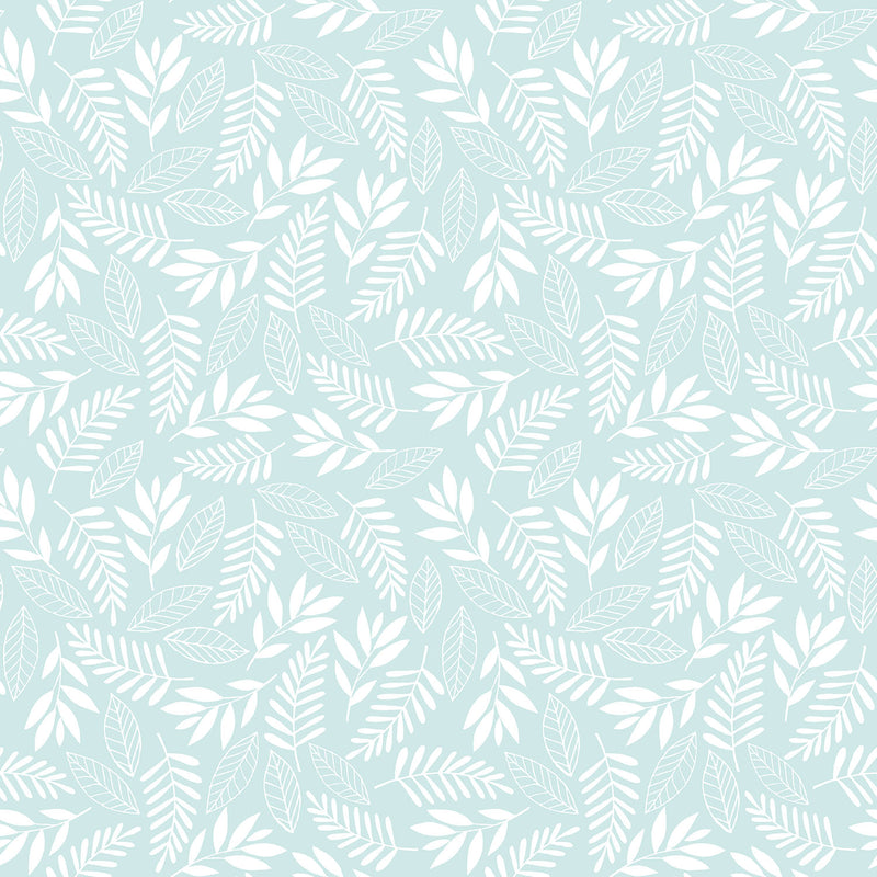 media image for Koala Leaf Turquoise Wallpaper from the Tiny Tots 2 Collection by Galerie Wallcoverings 282