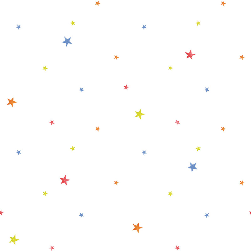 Shop Stars Primary Wallpaper from the Tiny Tots 2 Collection | Burke Decor