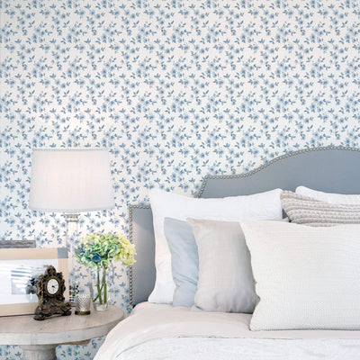product image for Anemone Mini Blue Wallpaper from the Secret Garden Collection by Galerie Wallcoverings 2