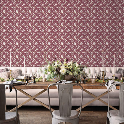 product image for Anemone Mini Cranberry Wallpaper from the Secret Garden Collection by Galerie Wallcoverings 59