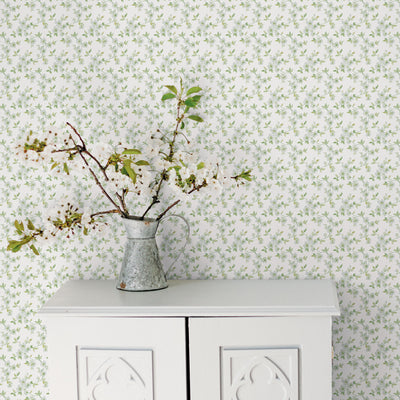 product image for Anemone Mini Duck Egg Wallpaper from the Secret Garden Collection by Galerie Wallcoverings 50