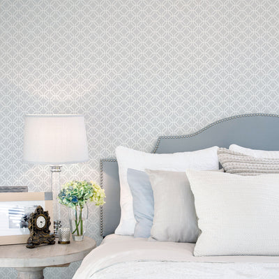 product image for Trellis Negative Grey Wallpaper from the Secret Garden Collection by Galerie Wallcoverings 75