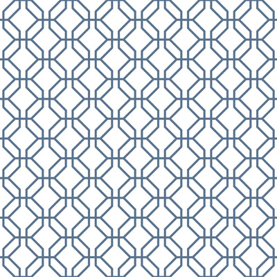 product image of Trellis Positive Blue Wallpaper from the Secret Garden Collection by Galerie Wallcoverings 597