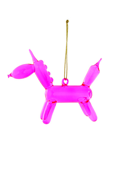 product image of balloon unicorn holiday ornament in pink by cody foster co 1 549