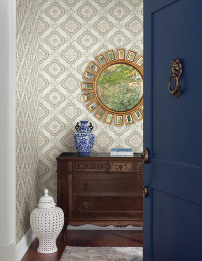 product image for Garden Trellis Hazel Wallpaper from the Greenhouse Collection by York Wallcoverings 60