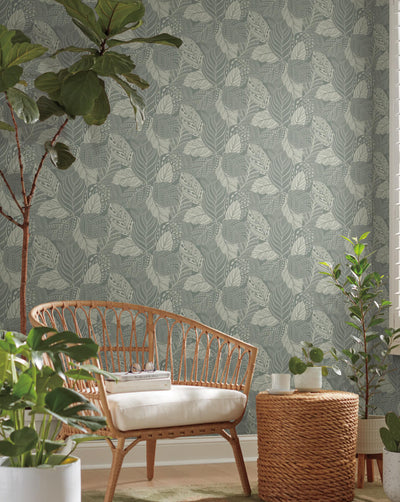 product image for Vinca Eucalyptus Wallpaper from the Greenhouse Collection by York Wallcoverings 82