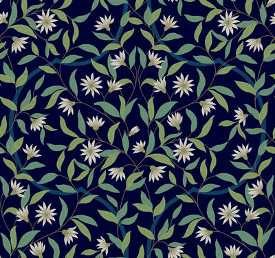 product image for Jasmine Indigo Wallpaper from the Greenhouse Collection by York Wallcoverings 92