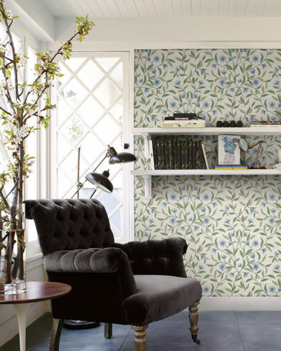 product image for Jasmine Cornflower Wallpaper from the Greenhouse Collection by York Wallcoverings 83