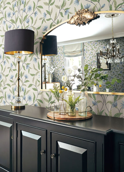 product image for Jasmine Cornflower Wallpaper from the Greenhouse Collection by York Wallcoverings 28