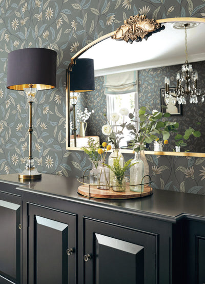 product image for Jasmine Charcoal Wallpaper from the Greenhouse Collection by York Wallcoverings 79