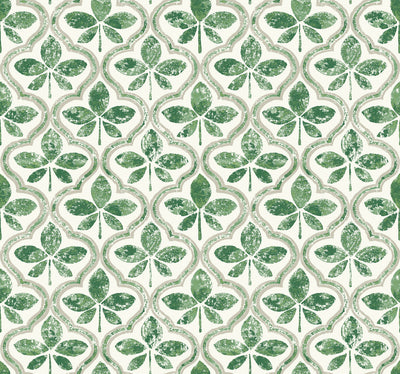 product image of Sevilla Clover Wallpaper from the Greenhouse Collection by York Wallcoverings 526