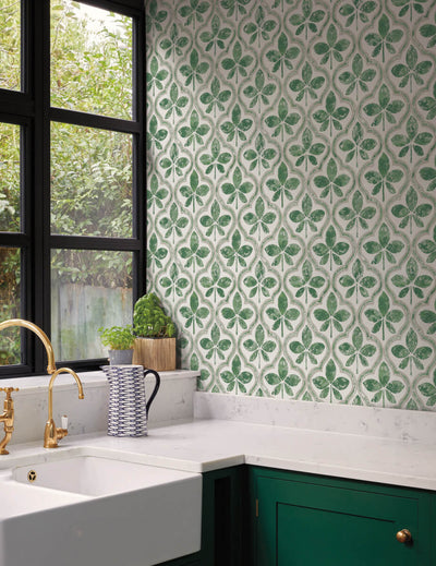 product image for Sevilla Clover Wallpaper from the Greenhouse Collection by York Wallcoverings 28