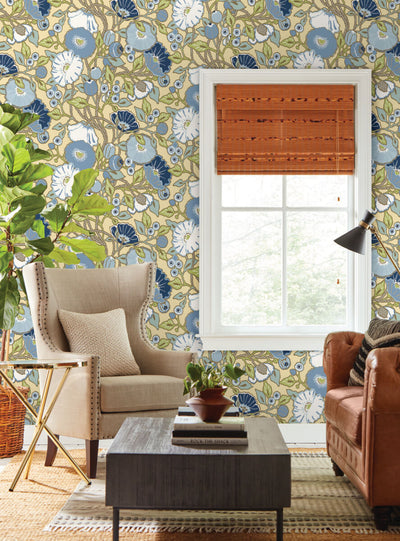 product image for Vincent Poppies Sunflower Wallpaper from the Greenhouse Collection by York Wallcoverings 6