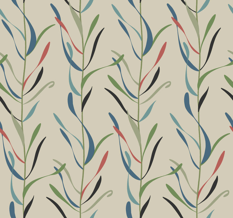 media image for Chloe Vine Savanna Wallpaper from the Greenhouse Collection by York Wallcoverings 292