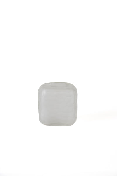 product image of hammered frosted glass vase clear medium 1 541