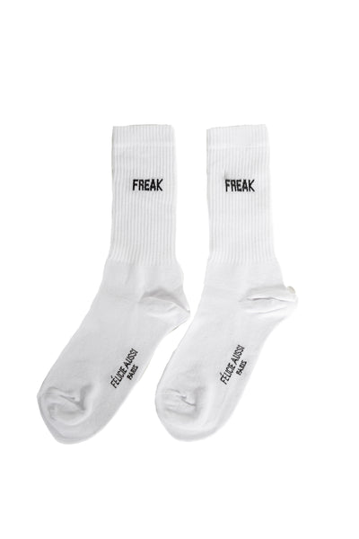 product image of set of 5 pairs of white freak socks by felicie aussi 5chfkb36 1 59