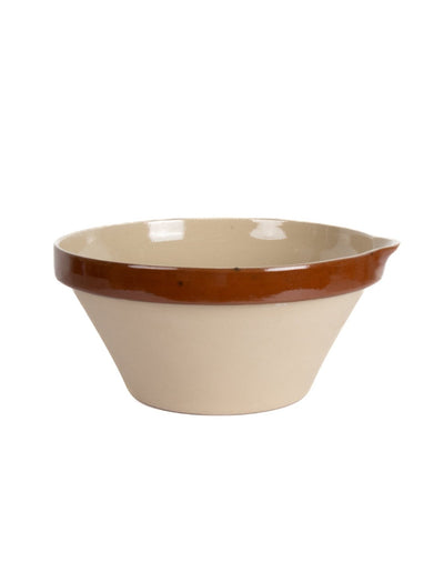 product image for Poterie Renault Vintage Earthenware Pan - Brown Rim-7 53