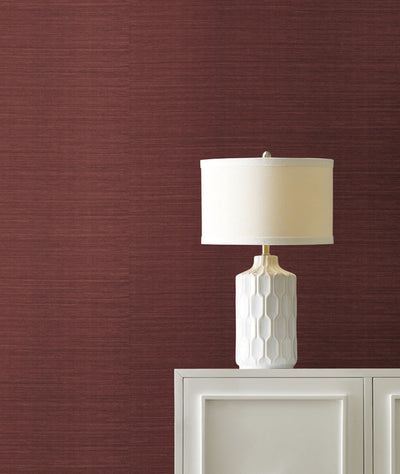 product image for Maguey Sisal Wallpaper in Mulberry 5