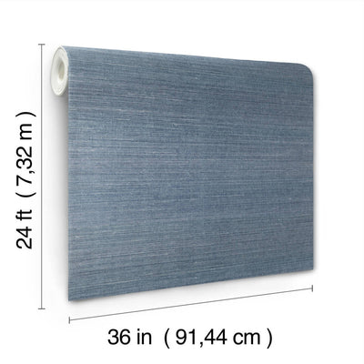 product image for Maguey Sisal Wallpaper in Denim 6