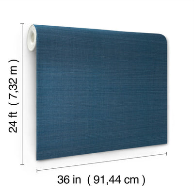 product image for Maguey Sisal Wallpaper in Indigo 57