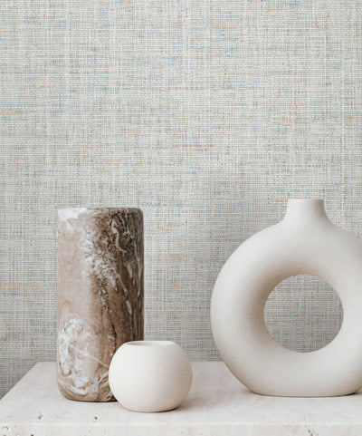 product image for Kami Paperweave Wallpaper in Sky Blue 79