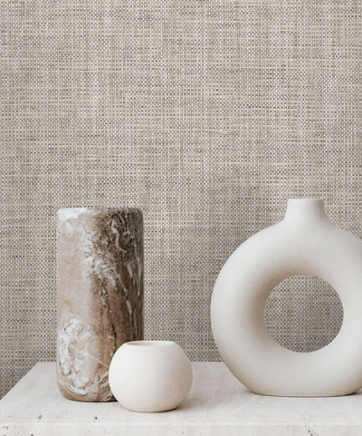 product image for Kami Paperweave Wallpaper in Charcoal 39