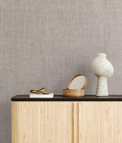 product image for Tailored Weave Wallpaper in Grey 96