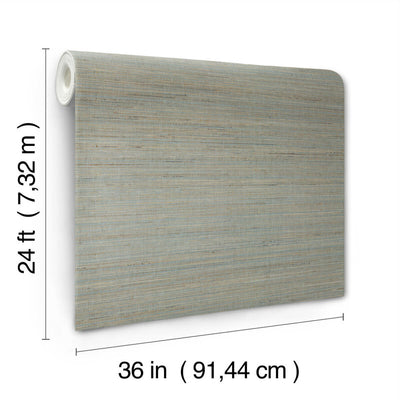 product image for Marled Abaca Wallpaper in Spruce 29