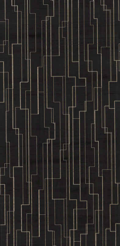 product image for Inlay Line Wallpaper in Black 13
