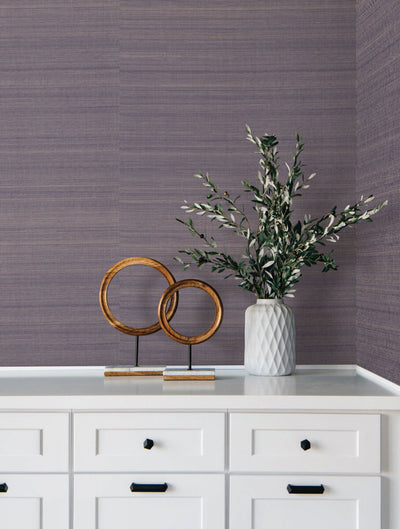 product image for Modern Abaca Wallpaper in Indigo 44