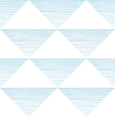 product image of Geo Stripe Wallpaper in Sky Blue from the Day Dreamers Collection by Seabrook Wallcoverings 550