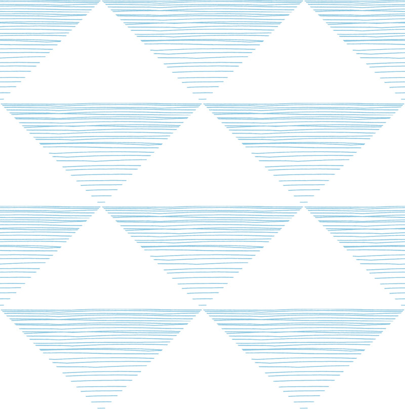media image for Geo Stripe Wallpaper in Sky Blue from the Day Dreamers Collection by Seabrook Wallcoverings 273