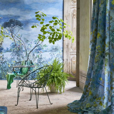 product image for Giardino Segreto Scene Wall Mural in Delft from the Mandora Collection by Designers Guild 88