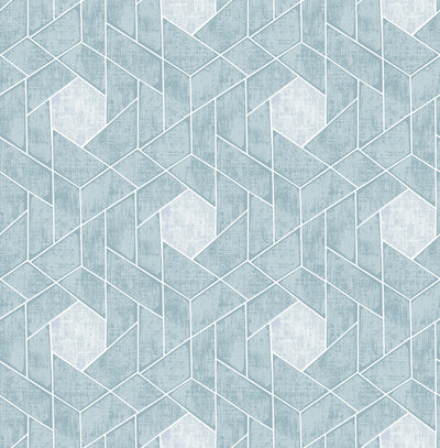 product image of Granada Geometric Wallpaper in Aqua from the Scott Living Collection by Brewster Home Fashions 560