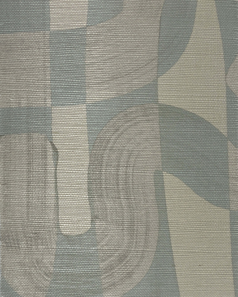 media image for Down the Rabbit Hole Grasscloth Wallpaper in Opal 245