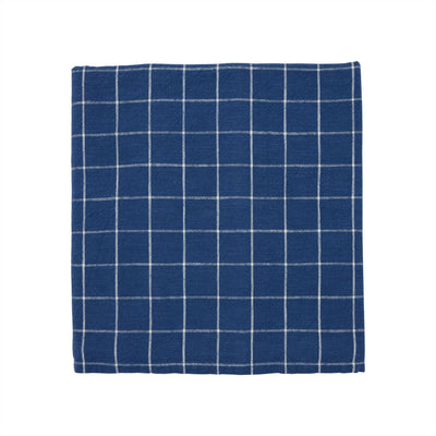 product image of grid tablecloth in dark blue and white 1 599