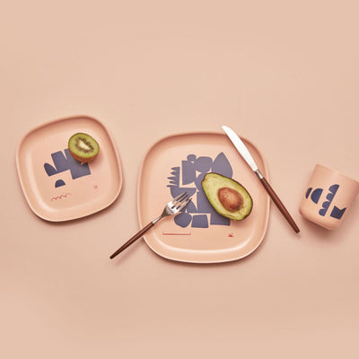 product image for Gusto Bamboo Illustrated Side Plate Set design by EKOBO 64