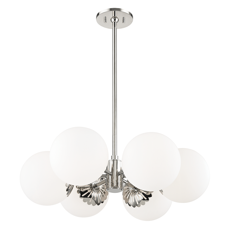 media image for paige 6 light chandelier by mitzi 2 22