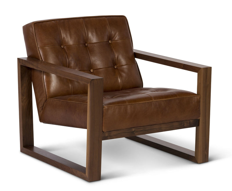 media image for Harrison Leather Chair in Belle Warmth 220