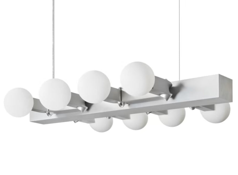 media image for Knuckle Linear Chandelier Brushed Aluminum 253