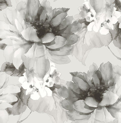 product image for Watercolor Floral Peel-and-Stick Wallpaper in Ash/Silver by Harry & Grace 67