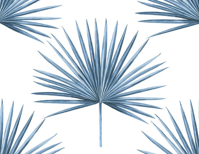 product image of Pacific Palm Peel & Stick Wallpaper in Coastal Blue 539