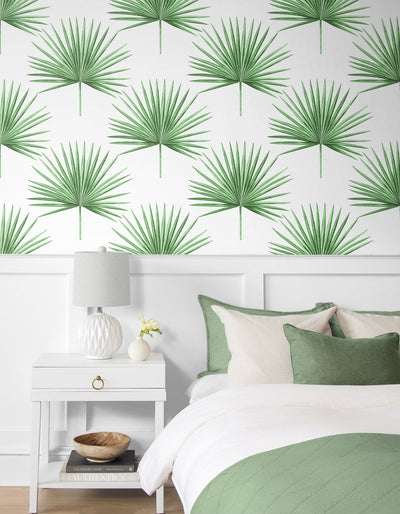 product image for Pacific Palm Peel & Stick Wallpaper in Greenery 73