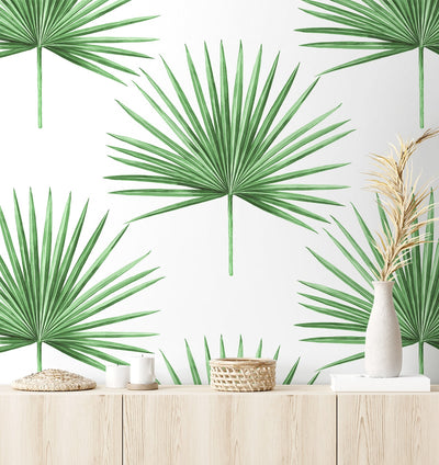 product image for Pacific Palm Peel & Stick Wallpaper in Greenery 63