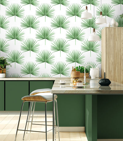 product image for Pacific Palm Peel & Stick Wallpaper in Greenery 25