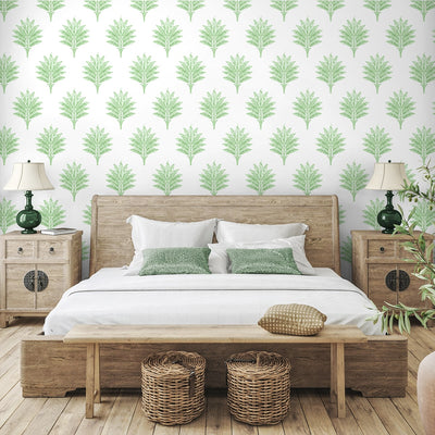 product image for Sea Breeze Palm Peel & Stick Wallpaper in Greenery 6