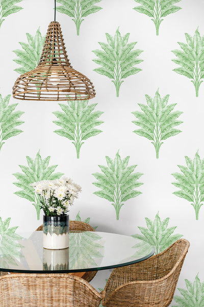 product image for Sea Breeze Palm Peel & Stick Wallpaper in Greenery 91