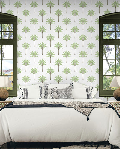 product image for Montgomery Palm Peel & Stick Wallpaper in Green Tea 53