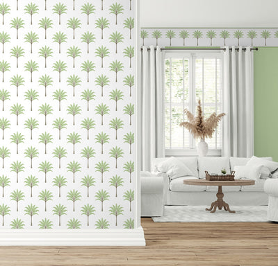 product image for Montgomery Palm Peel & Stick Wallpaper in Green Tea 51