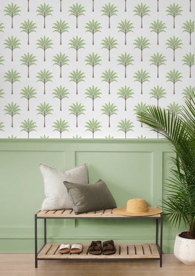 product image for Montgomery Palm Peel & Stick Wallpaper in Green Tea 30